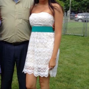 Lace Strapless Dress